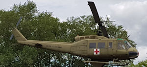 Army dustoff Huey (in Veterans' Park, Bay City, Michigan)